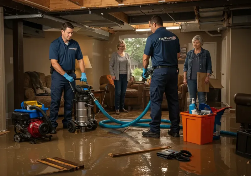 Basement Water Extraction and Removal Techniques process in Rogers, TX